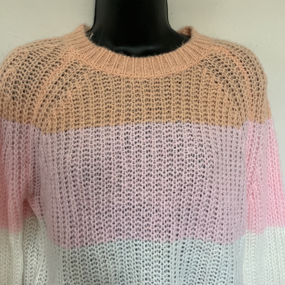 Princess Polly Willow Colorblock Wool Blend Oversized Balloon Sleeve Sweater - Picture 6 of 14